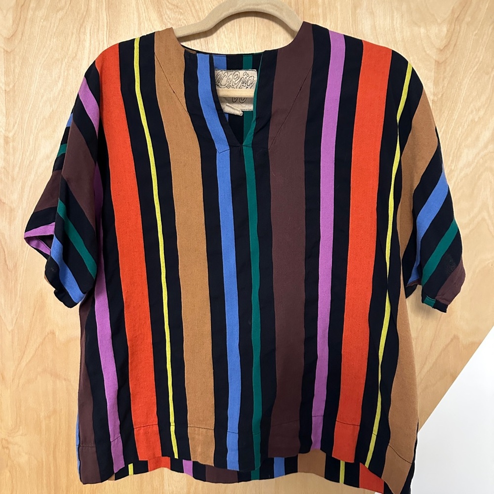 Ace & Jig boxy striped shirt, size XS